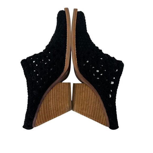 Jeffrey Campbell Mules Pointed Toe Crochet Stacked Heel Leone Size 7.5 Bohemian - Picture 7 of 10